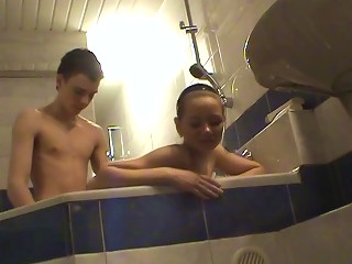 Doggystyle Teen Sex In The Bathtub With A Cutie Teen Video